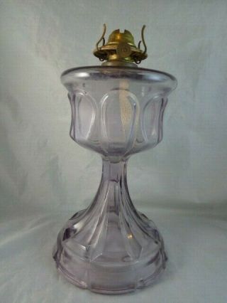 Purple Oil Lamp Banquet ?,  Eagle Brass Burner Antique Vintage 2