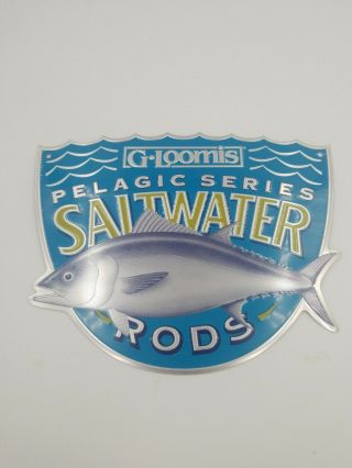 Vintage G - Loomis Tin Sign Pelagic Series Saltwater Rods