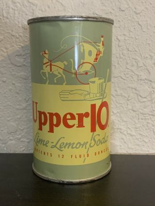 Upper 10 Lime Lemon Flat Top Soda Can
