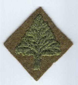 91st Division Patch Ssi U.  S.  Army Ww1 Embroidered Wool 3¼ " Tall No Glow