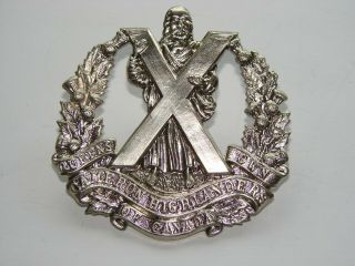 Canada Pre Ww2 Cap Badge The Cameron Highlanders Of Canada 1923 - 1939 Birks