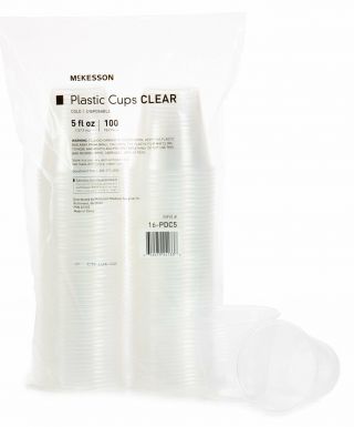 Drinking Cup Mckesson 5oz Clear Polypropylene Disposable (case Of 2000)