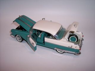Franklin 1/24 1955 Pontiac Star Chief Turquoise Nrmint Antenna