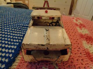 VINTAGE RED AND WHITE TONKA (MOUND MINN) AA WRECKER TRUCK OR RESTORE 3