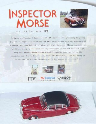 Corgi Toys 1:43 Jaguar Mk Ii " Inspector Morse " Tv & Movie Car Mib`02 Top Rare