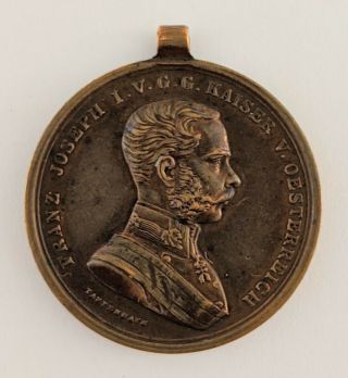 Ww1 Austrian Military Bronze Bravery Medal Franz Joseph Der Tapferkeit Austria