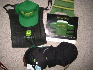 11 John Deere Caps,  1989 Calendar,  Tote,  Beanie (some Very Collectible Items)