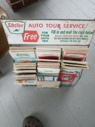 Sinclair Auto Tour Service Map rack,  stand.  maps,  application for more 3