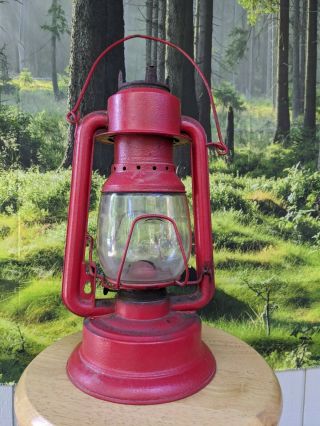 Vintage " Dietz " No.  2 Blizzard Lantern - York U.  S.  A.  Kerosene Lamp Clear Lens