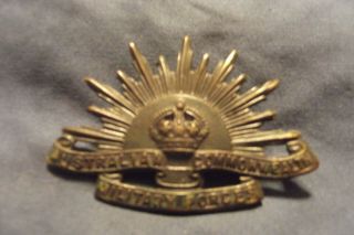 Ww I Cap Badge To The Australian Commonwealth Military Forces