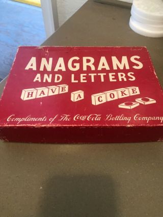 1950’s Coca Cola Anagrams And Letters Game
