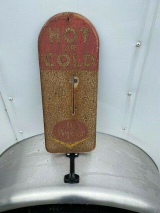 Hot Or Cold Dr Pepper Thermometer Vintage Sign