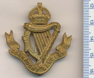 Great Britain - The Connaught Rangers Regiment Brass Cap Badge (kk696)