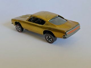 1968 Hot Wheels Redlines Custom Barracuda Honey Gold US 2
