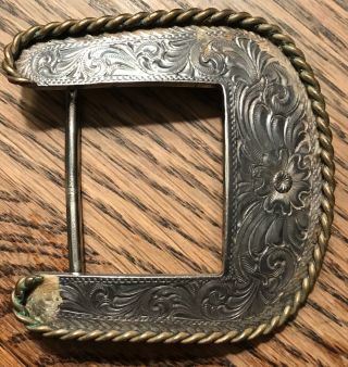 Montana Silversmiths Vintage Silver Plated Men’s Belt Buckle