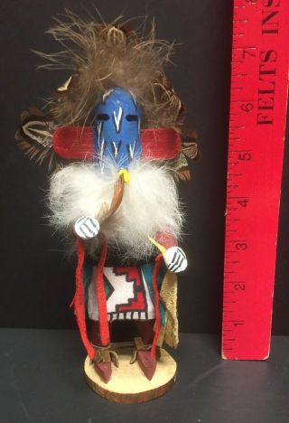 Vintage Navajo Native American Handmade Kachina Doll Signed