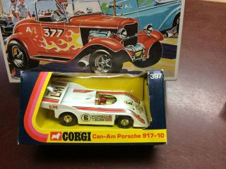 Rare Vintage Corgi Toys 397 Can - Am Porsche 917 - 10 Le Mans
