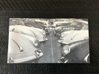 1964 1965 Porsche Facts 356 C / Sc Sales Brochure Book -