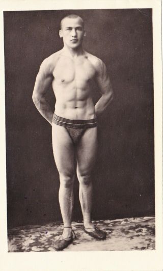 1928 Wrestling Athlete Sport Jock Handsome Man Muscle Nude Male