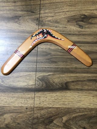 Aboriginal Art 12” Returning Boomerang Australia Made And Hand Painted
