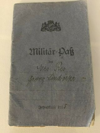 Bavarian Militarpass 1915 7