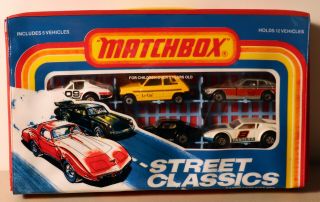 Dte 5 Pc 1979 Lesney Matchbox Superfast Street Classics Wcarry Case Gift Set Nip