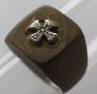 Germany Ring 1914 Iron Cross Sterling Silver German Soldier 