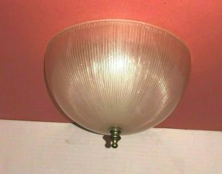 Vintage Plastic Clip On Ceiling Lamp Shade Mid Century Retro Light Atomic