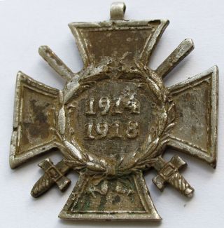 Ww1 German Iron Cross 1914 Wwi 1918 Germany Hindenburg Drgm Award World War Tren