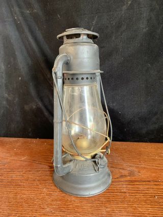Vintage Dietz Kerosene Hanging Lantern Blue Made For Kmart 12”