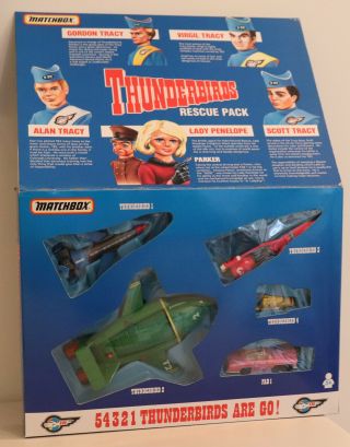 Dte 5 Pc Matchbox Superfast Thunderbirds Rescue Gift Set Including Fab 1 Niob