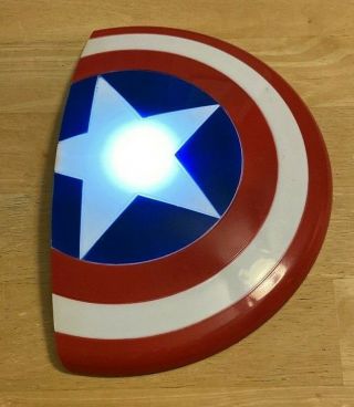 3d Deco Wall Led Night Light Marvel Avengers Captain America Shield Nightlight