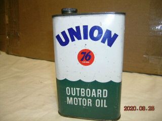 Union 76 Outboard Motor Oil Can California Oil Company