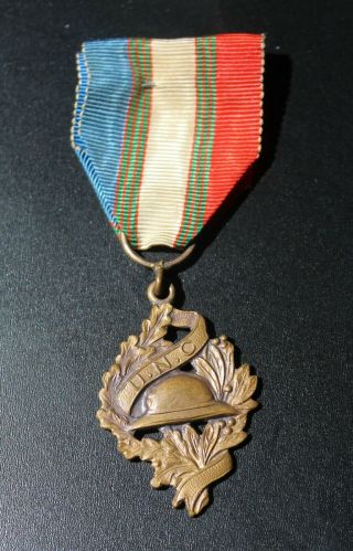 France World War I Medal French Veteren Unc Combatants Orig Ww I Con Ww I