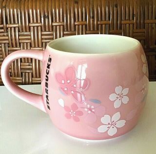 16oz Starbucks Chubby 2013 Fragrance Of Cherry Blossom Sakura Mug