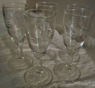 Five Vintage Javit 190 - 5 Whiskey Sour Glasses