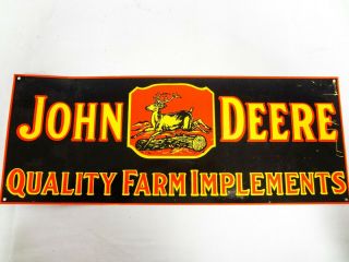 John Deere Advertising Metal Sign Quality Farm Implements