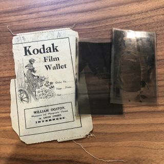 Kodak Wallet Military Soldier Ww1 Army Safety Film Photo Negatives