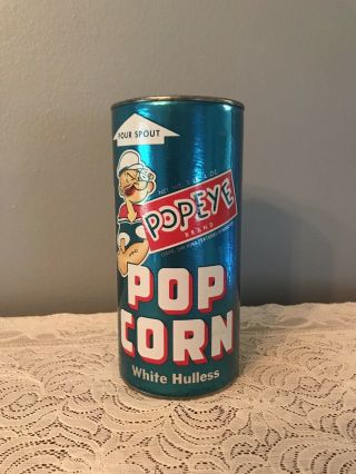 Nos 1949 Rare Vintage Popcorn Popeye White Hulless Pop Corn Full