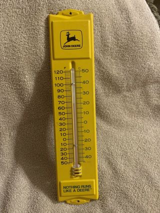 John Deere Advertising Thermometer Sign