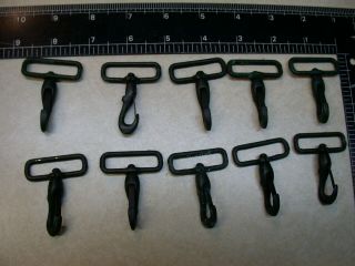 10 Us Ww1 1.  25 In.  Web Swivel Snap Hooks For Gas Mask Bag And Other Web Gear