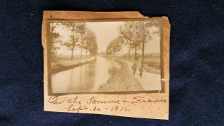 World War I Photograph On The Somme River France 1916