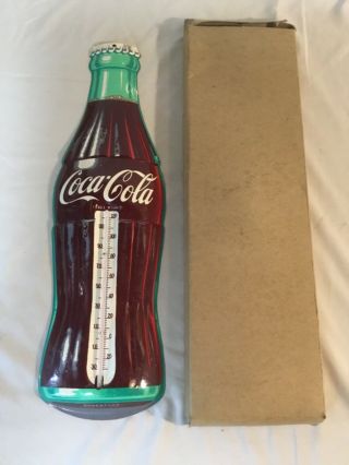 Vintage Robertson Coca Cola Thermometer In The Box 1950’s