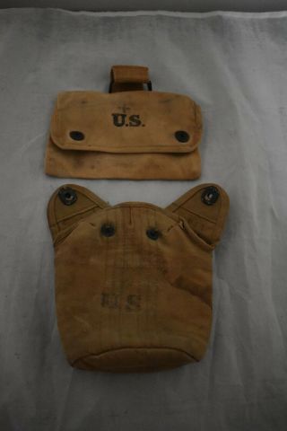 U S Army World War One 1918 Canteen Cover And Utility Pouch Ria
