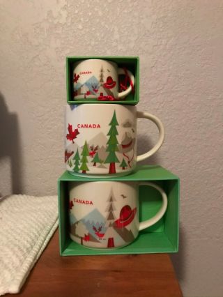 Starbucks Mugs Canada Version 1 And 2 Plus Ornament You Are Here