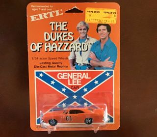 Vintage Ertl 1981 The Dukes Of Hazzard General Lee Car 1/64 Scale 1581