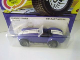 VINTAGE Hot Wheels Blue Classic Cobra Real Riders 1983 MOC 2