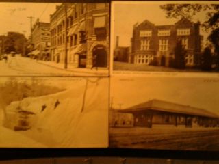 50 ONEONTA,  NY postcards,  early 1900s,  HOSPITAL,  RR,  MAIN ST,  FIRES. , 4