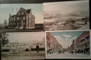 50 ONEONTA,  NY postcards,  early 1900s,  HOSPITAL,  RR,  MAIN ST,  FIRES. , 5