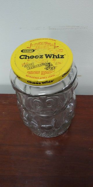 1989 Mario Brothers Cheese Whiz Jar (Cookie Jar) has Lid - Collectors Jar 2
